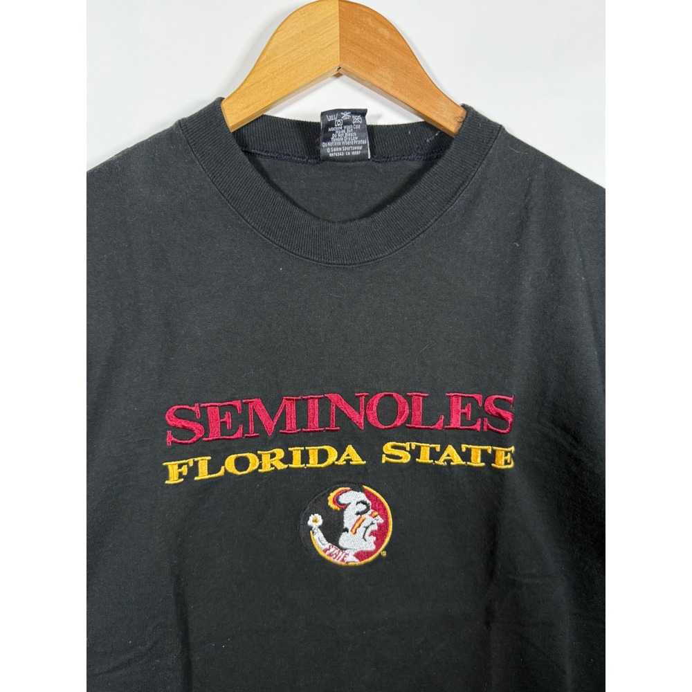 Vintage Florida State Seminoles Front Row Salem Sportswear‎ T-Shirt Black Mens L